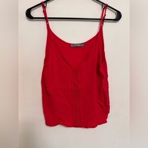 Red Tank w Braided Detailing